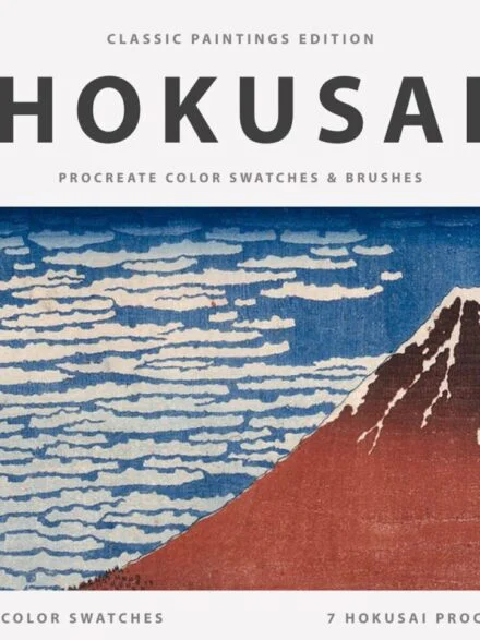 Hokusai Procreate Kit Graphics - Image 3