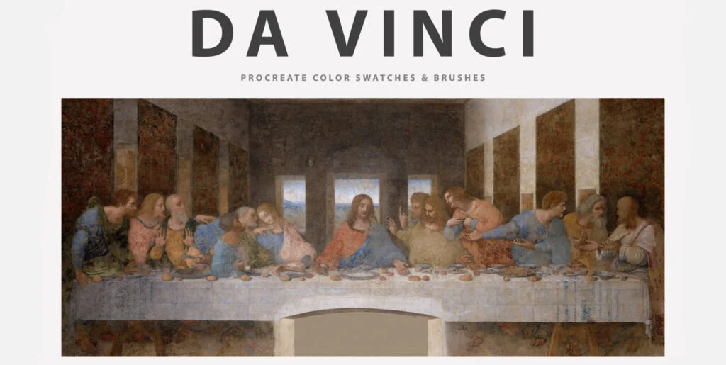 Leonardo Da Vinci Procreate Kit Graphics - Image 1