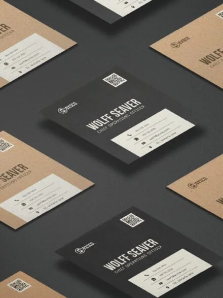 Square Business Card Mockup 1 Graphics - Image 5