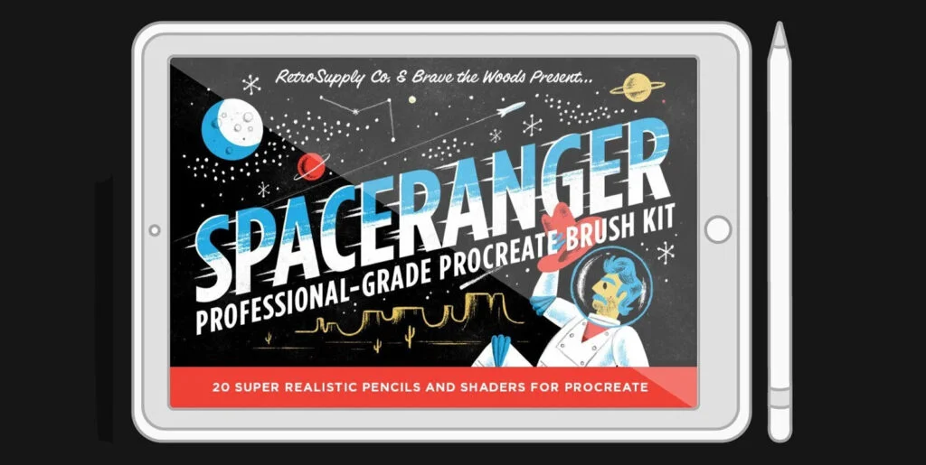 SpaceRanger Brush Pack for Procreate Graphics - Image 2