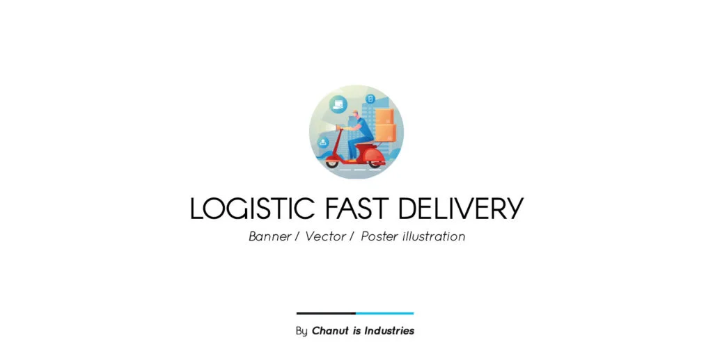 Logistic Fast Delivery Premium Illustration pack Graphics - Image 2