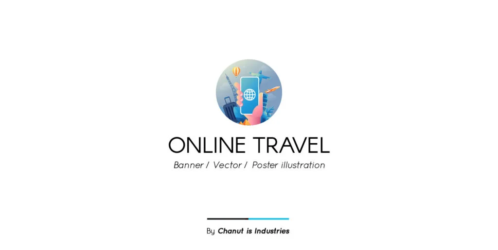 Online Travel Premium Illustration pack Graphics - Image 1
