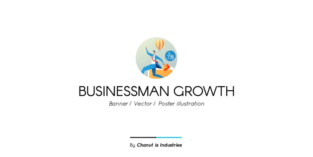 Businessman Growth Premium Illustration pack Graphics - Image 2