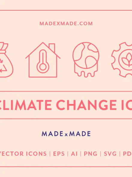 Line Icons – Climate Change Graphics - Image 10