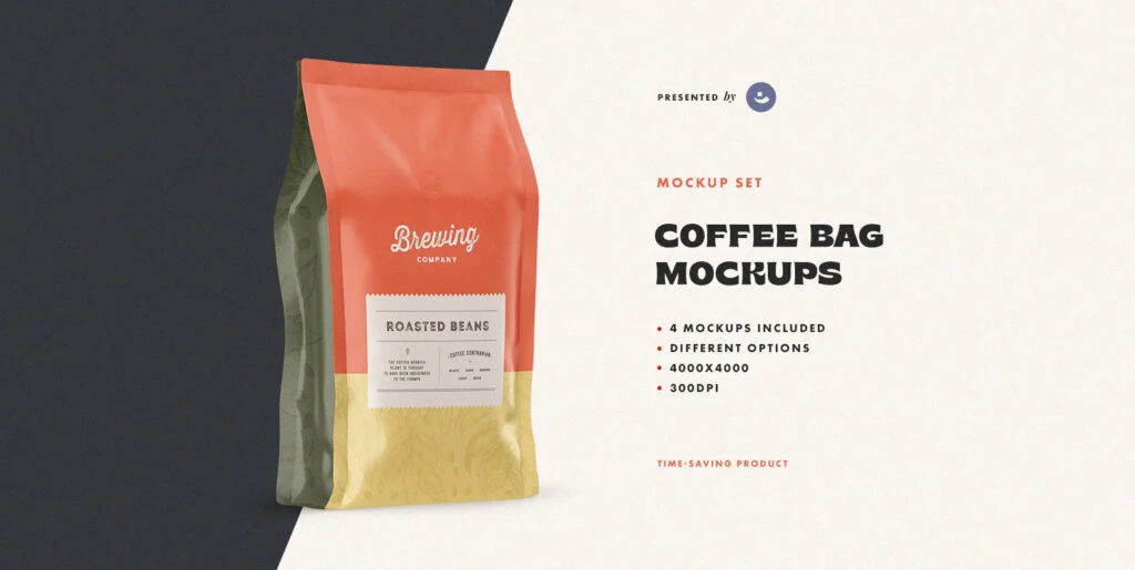 Coffee Bag Mockup Set Graphics - Image 1