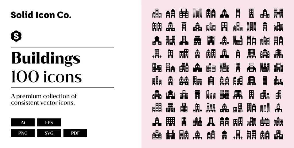 Buildings Icons Graphics - Image 2