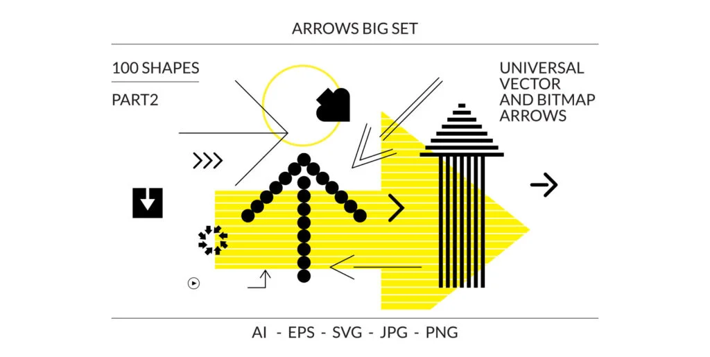 100 Arrows Set Part2 Graphics - Image 2