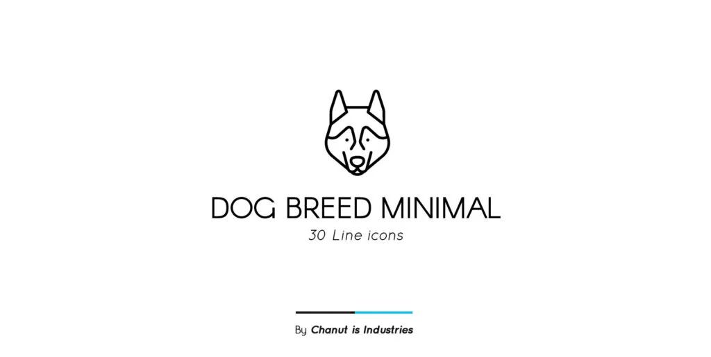 Dog Breed Minimal Premium Icon pack Graphics - Image 2