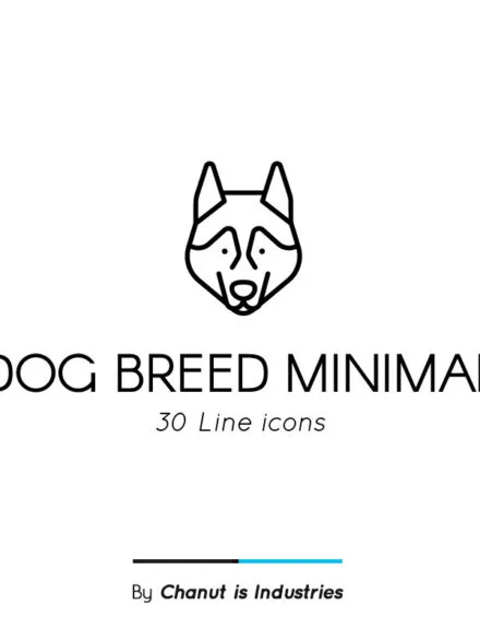 Dog Breed Minimal Premium Icon pack Graphics - Image 3