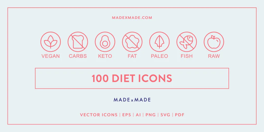 Line Icons – Diet Graphics - Image 1