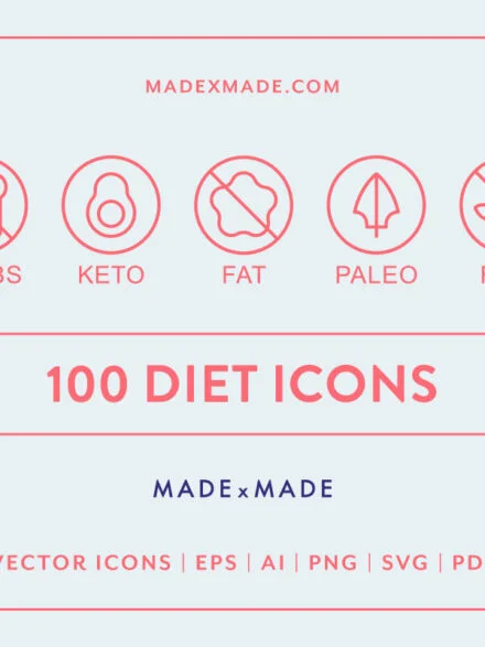 Line Icons – Diet Graphics - Image 1