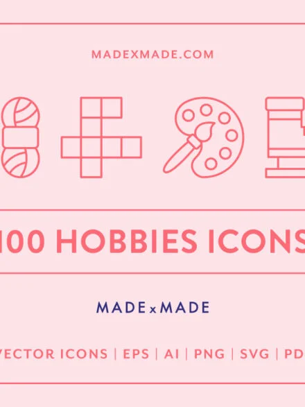 Line Icons – Hobbies Graphics - Image 3