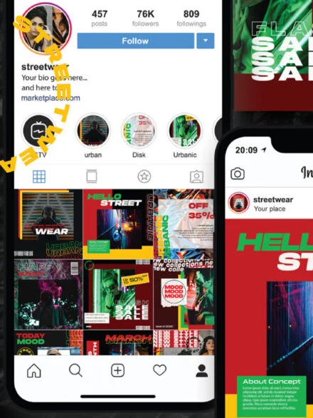 Streetwear – Instagram Template Graphics - Image 4
