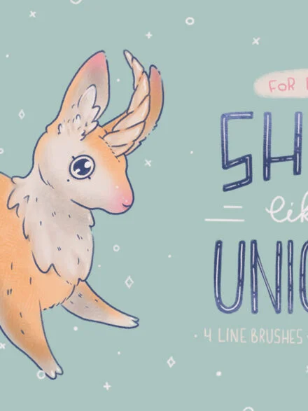 Shine Like a Unicorn Procreate Brushes Graphics - Image 3