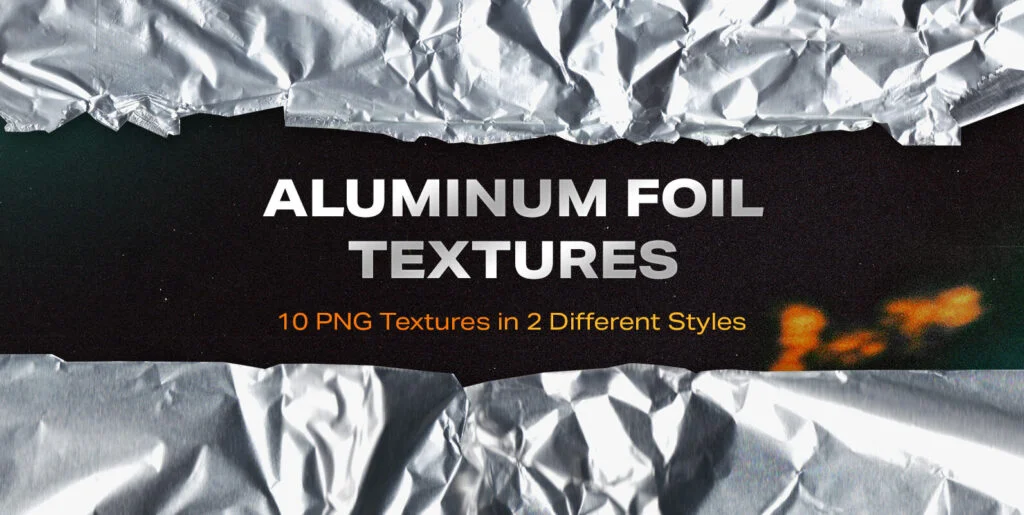 Aluminum Foil Textures Graphics - Image 1
