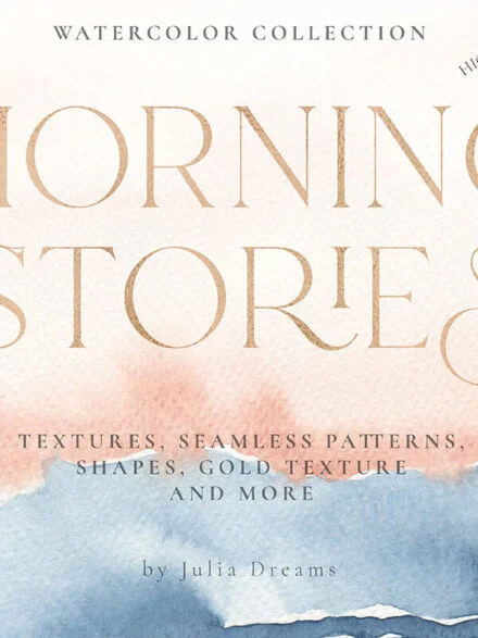 Morning Stories Watercolor Textures Graphics - Image 4