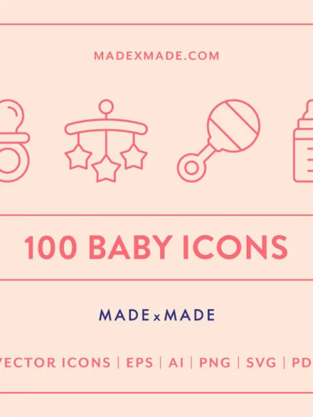 Line Icons – Baby Graphics - Image 1