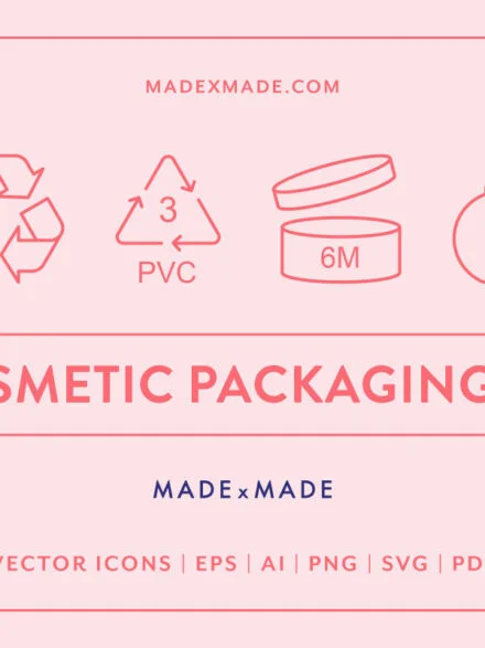 Line Icons – Cosmetic Packaging Graphics - Image 1