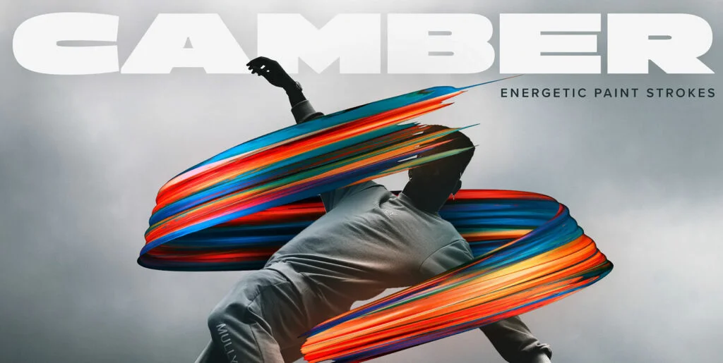 Camber – Energetic 3D Paint Strokes Graphics - Image 1