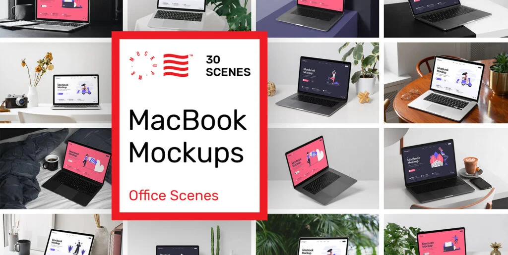 Macbook Mockups – Workspace Mockups Graphics - Image 1