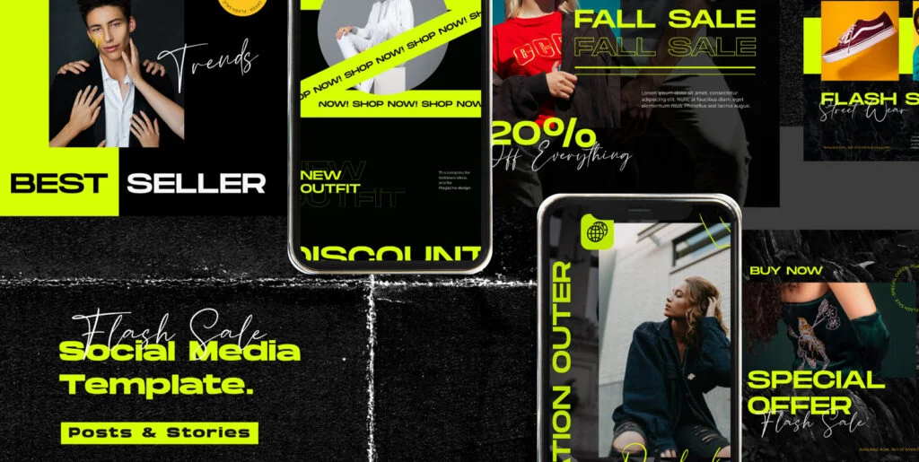 Flash Sale Instagram Post Stories Graphics - Image 2