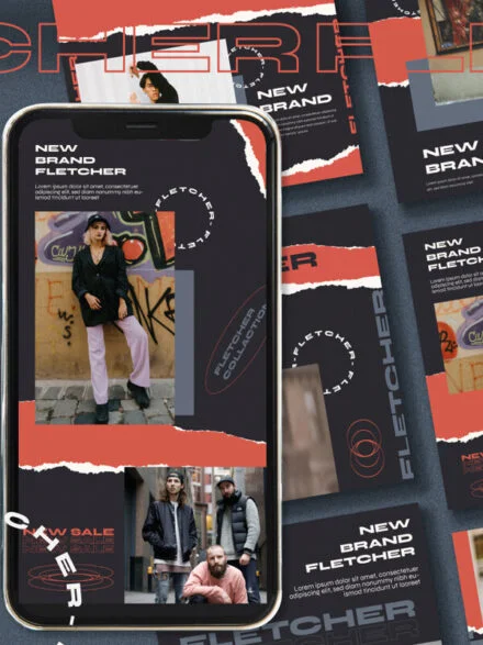 Fletcher Instagram Post & Stories Graphics - Image 1