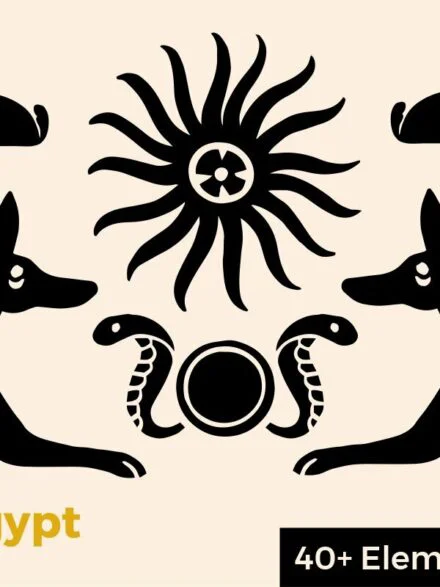 Ancient Egypt Vector Set Graphics - Image 1
