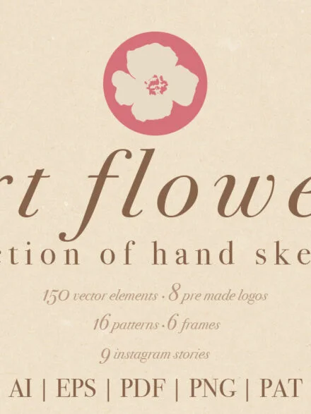 Art Flowers Collection Graphics - Image 3