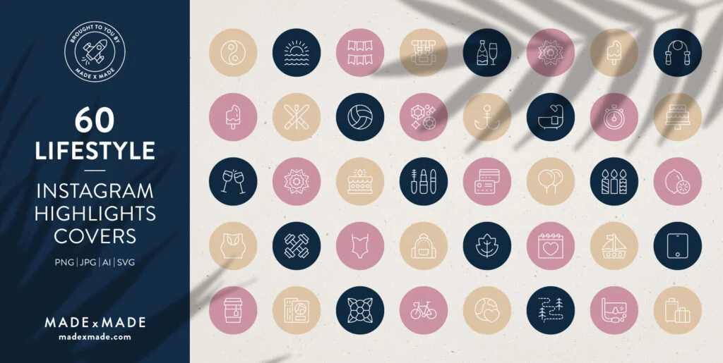 Lifestyle – Instagram Highlight Covers Graphics - Image 1