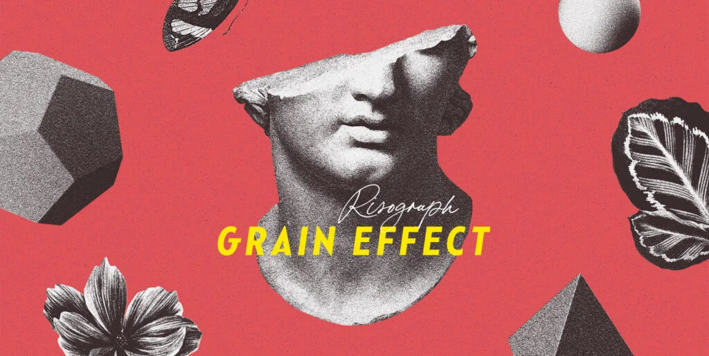 Risograph Grain Effect Graphics - Image 1