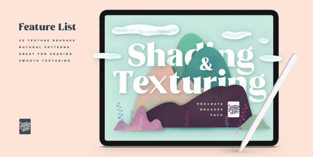 Natural Shading & Texture Procreate Brushes Graphics - Image 2