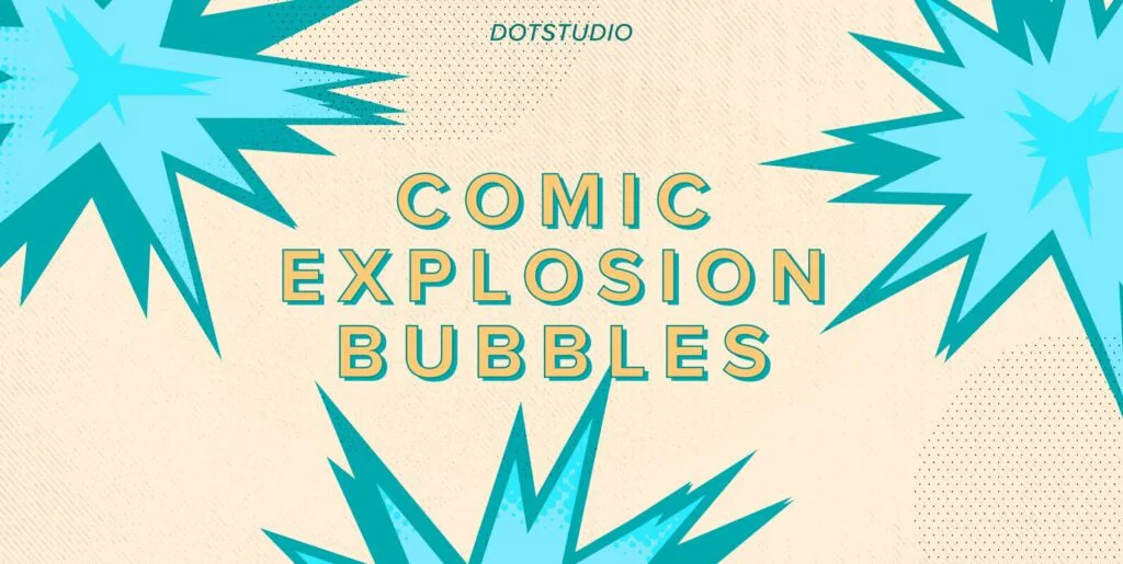 Comic Explosion Bubbles Graphics - Image 1