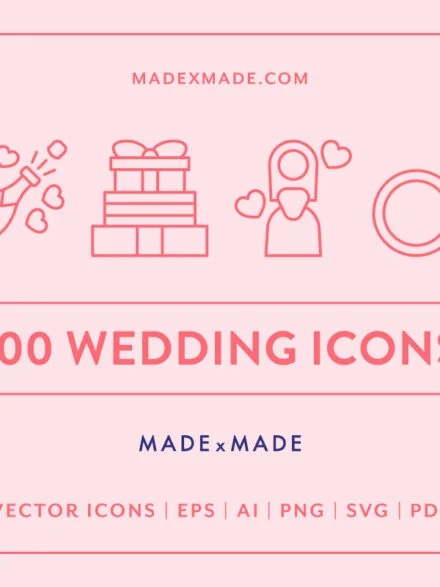 Wedding Line Icons Graphics - Image 5