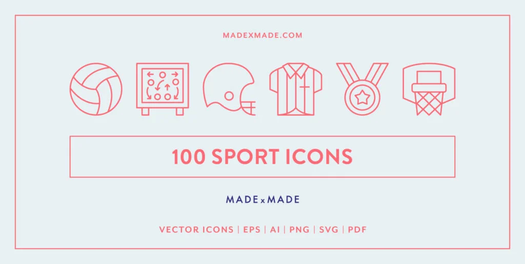 Sport Line Icons Graphics - Image 1