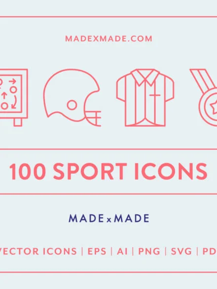 Sport Line Icons Graphics - Image 1