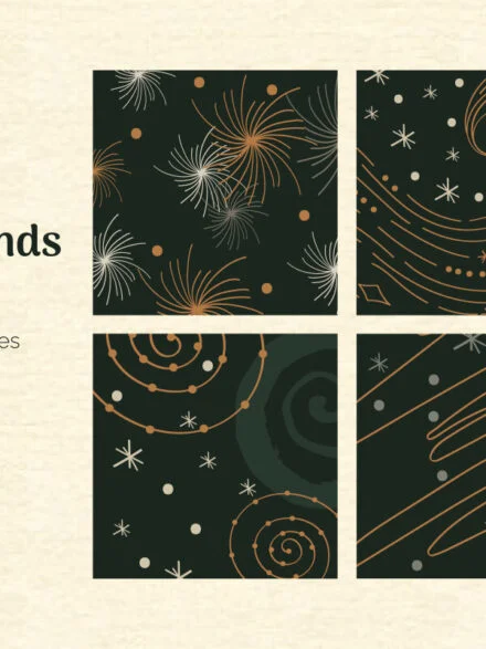 Abstract Linear Winter Background Collection Graphics - Image 3