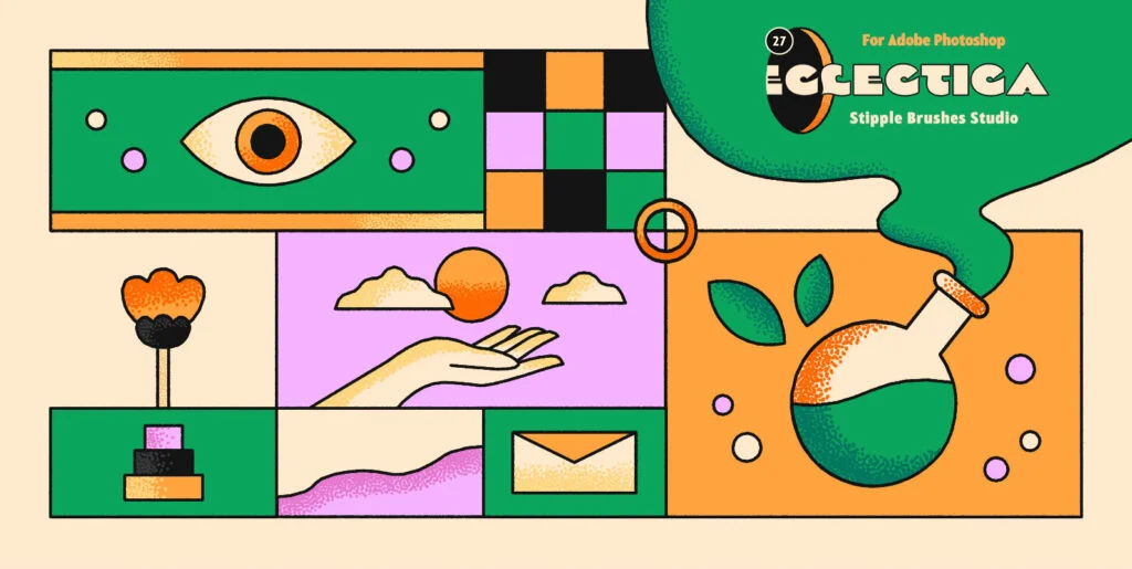 Stipple Brushes for Photoshop Graphics - Image 2