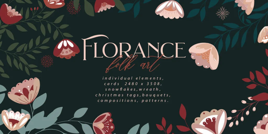 Florance folk art Graphics - Image 2