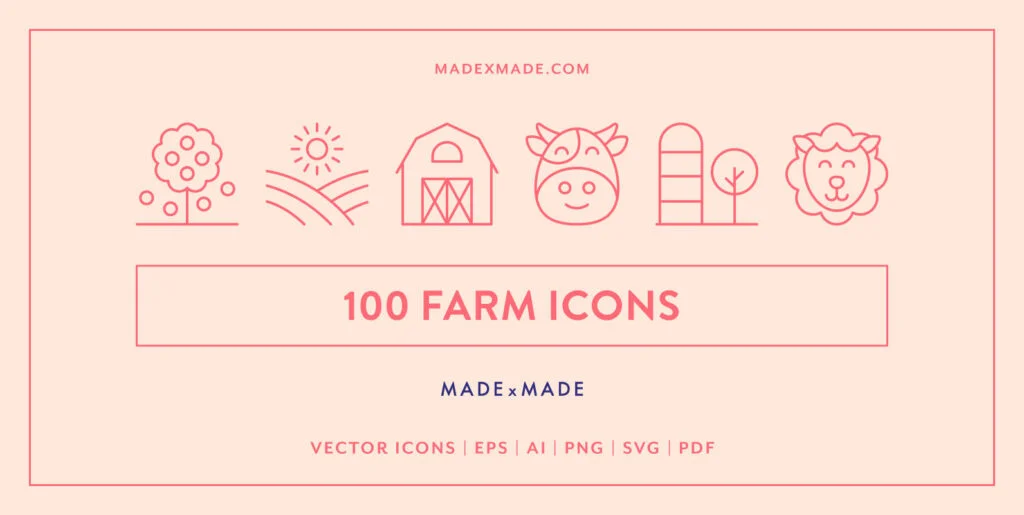 Farm Line Icons Graphics - Image 2