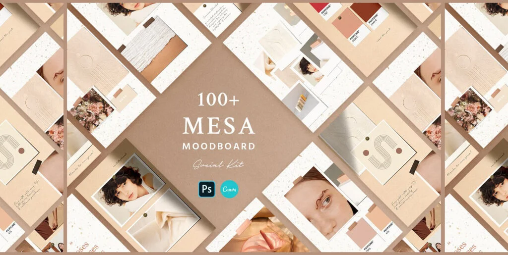 Mesa Moodboard – Social Kit Graphics - Image 1