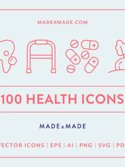 Health Line Icons Graphics - Image 7