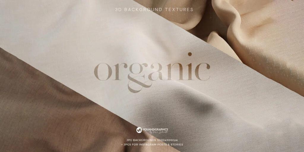 Organic Fabric Textured Backgrounds Graphics - Image 2