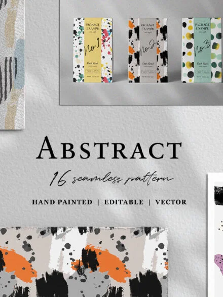 Hand Painted Abstract Patterns Graphics - Image 12