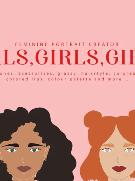 Girls, Girls, Girls Portrait Creator Graphics - Image 1