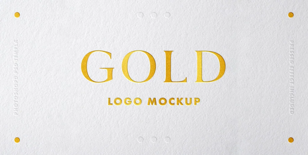 Gold Foil Logo Mockup Graphics - Image 2