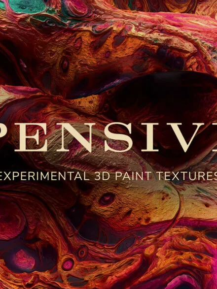 Pensive – Experimental 3D Paint Textures Graphics - Image 7