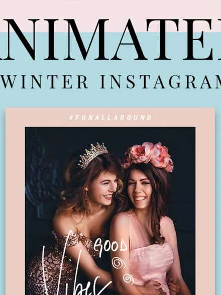 Holiday Animated Instagram Posts Graphics - Image 1