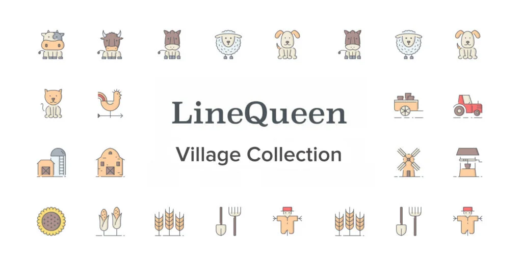 LineQueen – Village Collection Graphics - Image 2