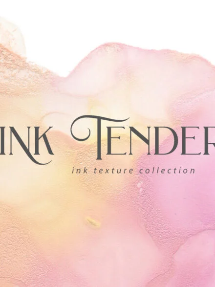 Pink Tender Ink Texture Graphics - Image 4