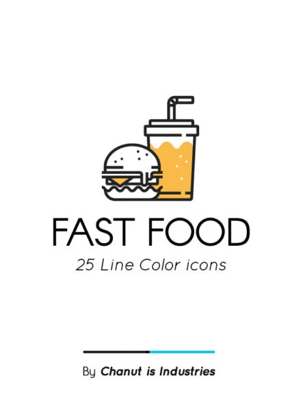 Fast Food Premium Icon Pack 02 Graphics - Image 5